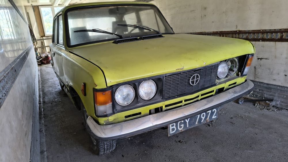 Fiat 125 p bez dowodu rejestracyjnego