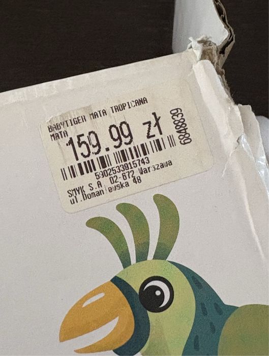 Mata edukacyjna Baby Tiger Tropicana + 4 zabawki, poduszka