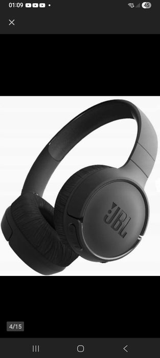 JBL TUNE 520BT Słuchawki  Bluetooth 57H PURE BASS CZARNE