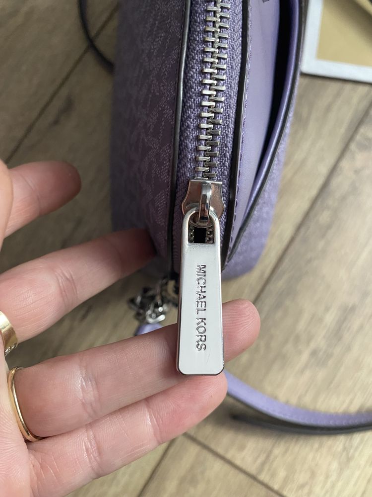 Torebka michael kors monogram lilia liliowa fioletowa crossbody