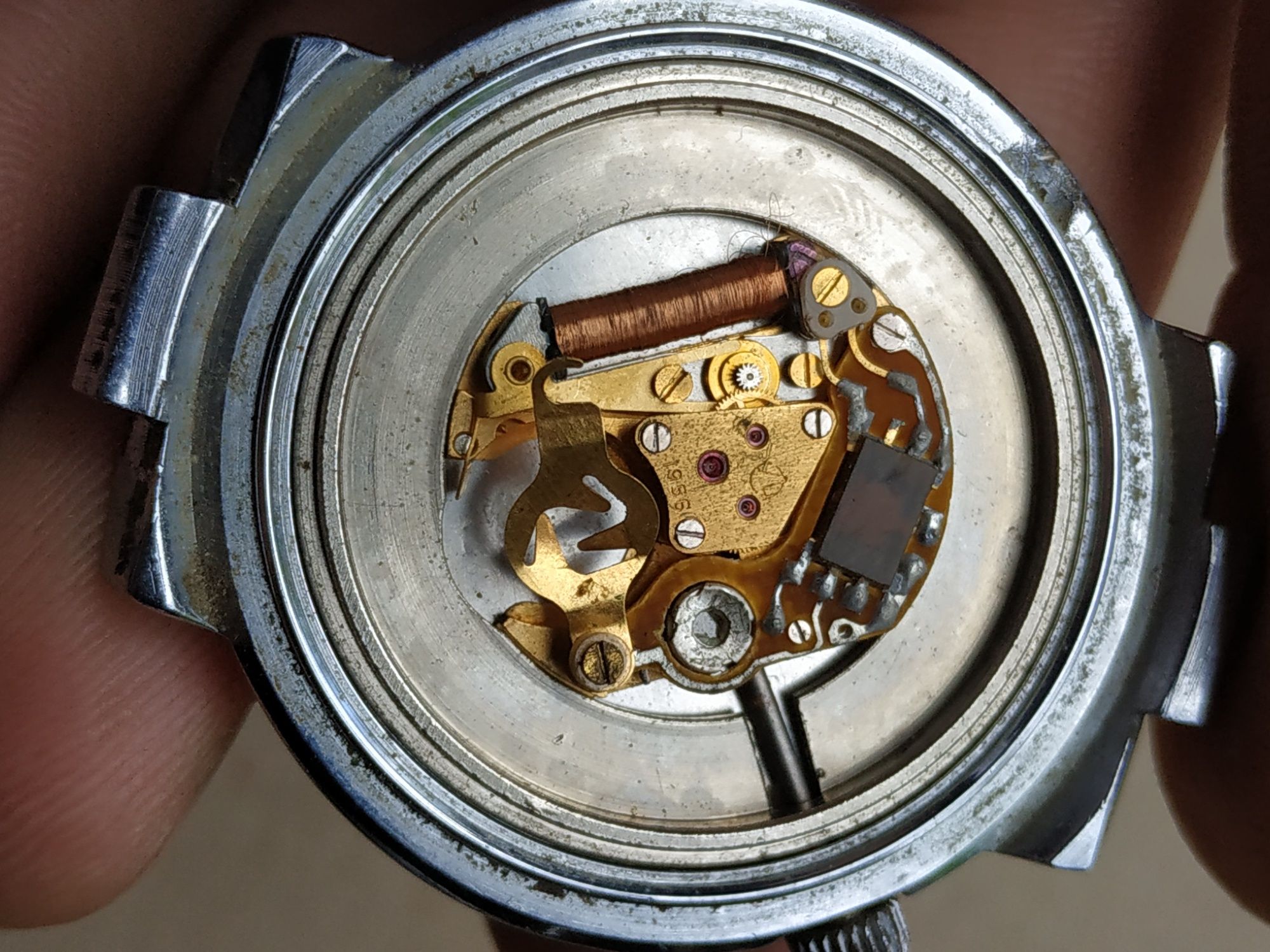 Часы советские Луч позолота не механика кварц