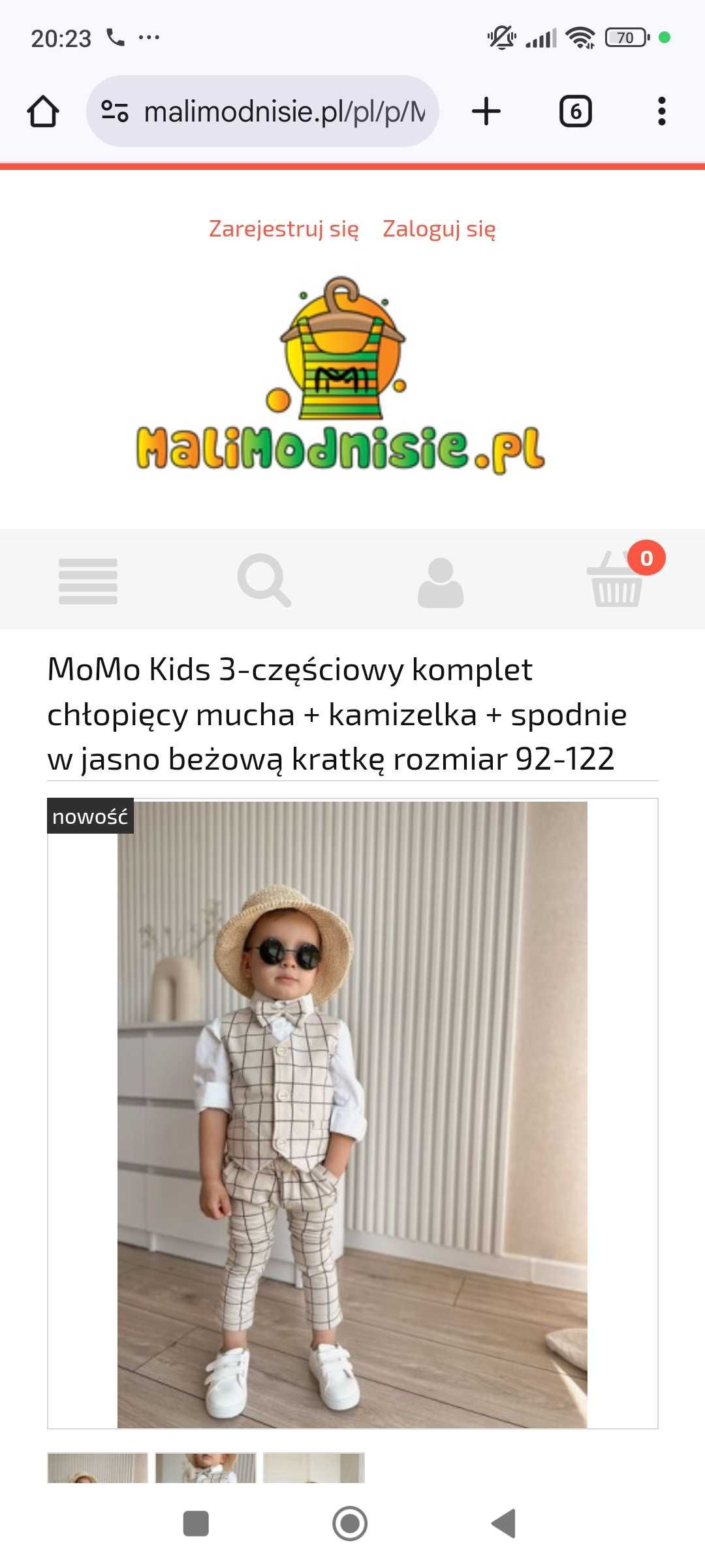 Garniturek 3 częściowy chłopięcy