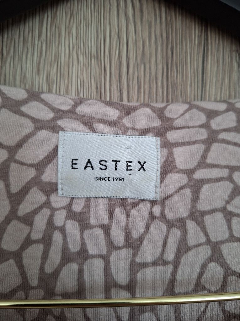 Różowa bluzka we wzory z 3/4 rękawami damska Eastex rozmiar L
