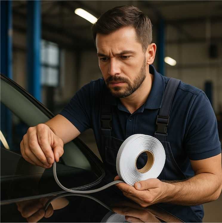 Klej butylowy sznur do reflektorów lamp uszczelniacz Butyl Cord Bitmat