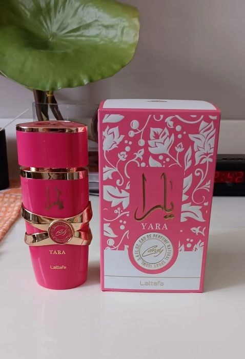 perfuma lattafa yara candy woda perfumowana 100ml - koralowe