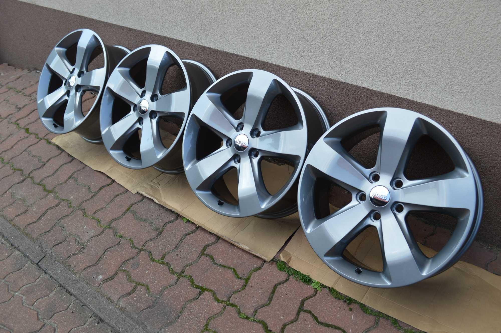 Alufelgi 20" 8J 5x127 JEEP GRAND CHEROKEE WK2 Renowacja Jasny Grafit