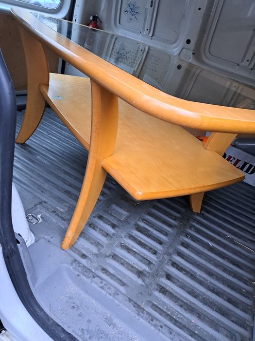 Stół drewniany z szybą zdejmowaną 130/80/60 Wrocław.