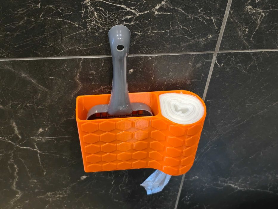 Organizer do kuwety kota na łopatkę i woreczki – montaż bez wiercenia