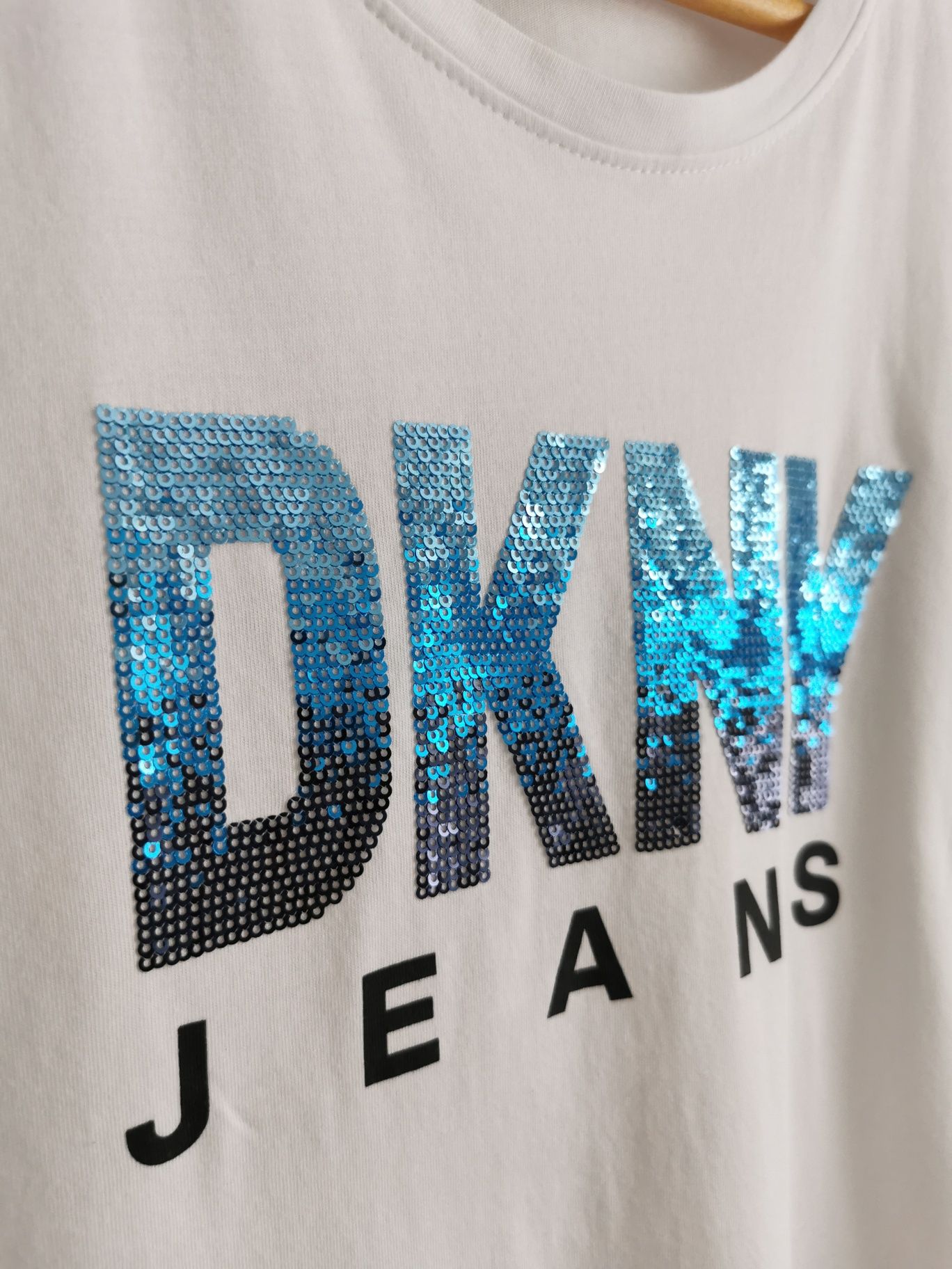 DKNY bluzka koszulka sportowa krótki rękaw damska L/XL