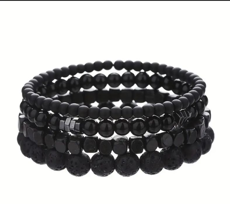 Чоловічі браслети з натурального каменю