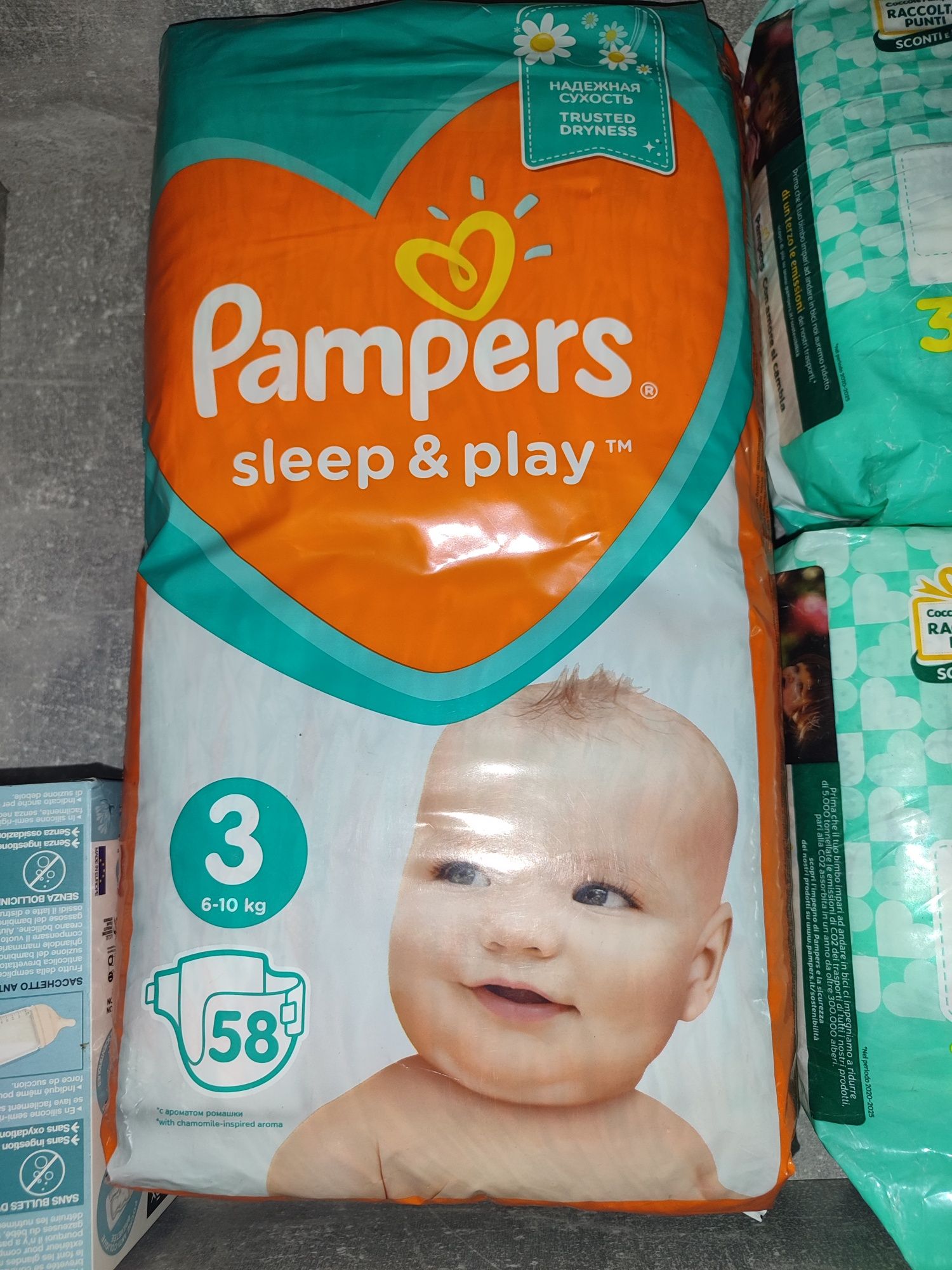 Підгузники Pampers sleep and play розмір 3