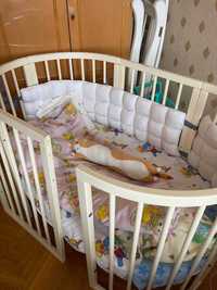 Овальная детская кроватка  "Royal Sleep"/Eсть следы использования.