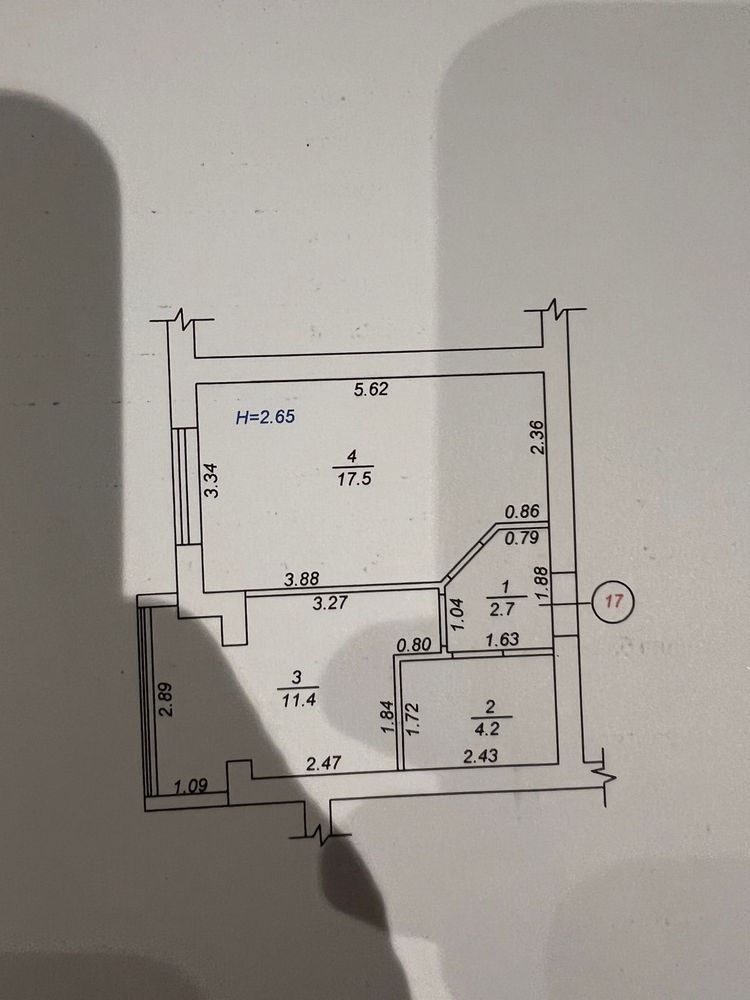 Продам 1 кімнатну квартиру Волинська 1