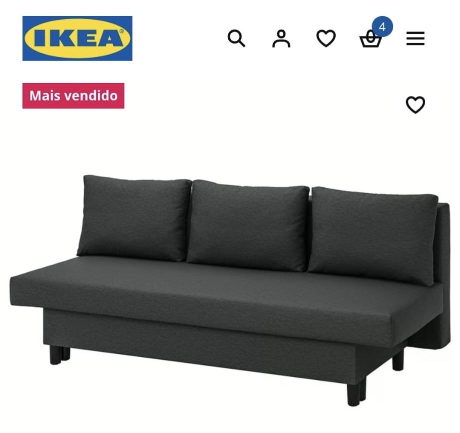 Sofá-cama 3 lugares Alvdalen Ikea