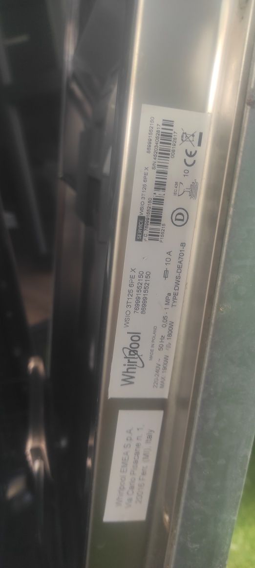 Whirlpool WSIO 3T125 6PE X