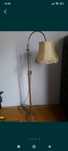 Lampa drewniana z mosiądzem