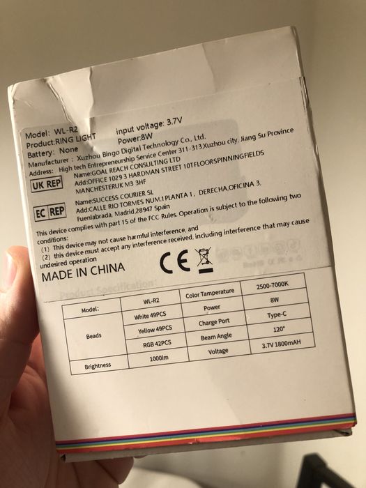 Luz RGB 140 leds (8watts)