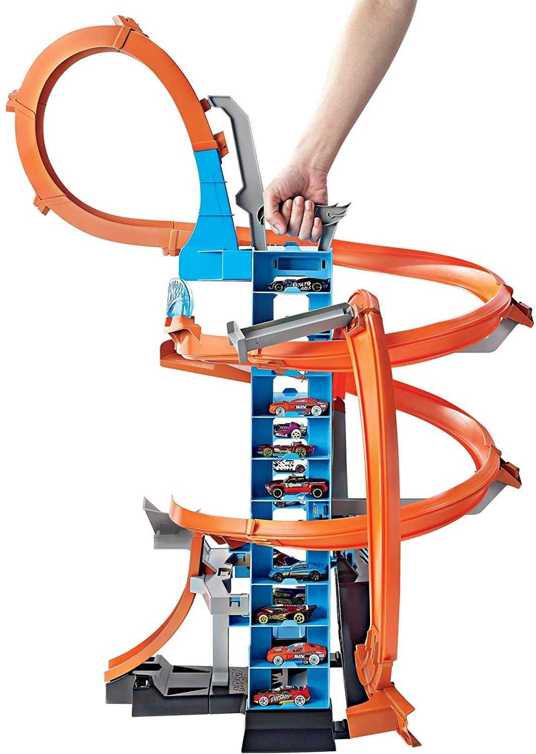 Хот Вилс Падение с Башни Hot Wheels Sky Crash Tower Track Set GWT39