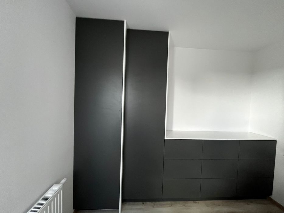 Zestaw IKEA PAX – szafa, komoda, regał, półki