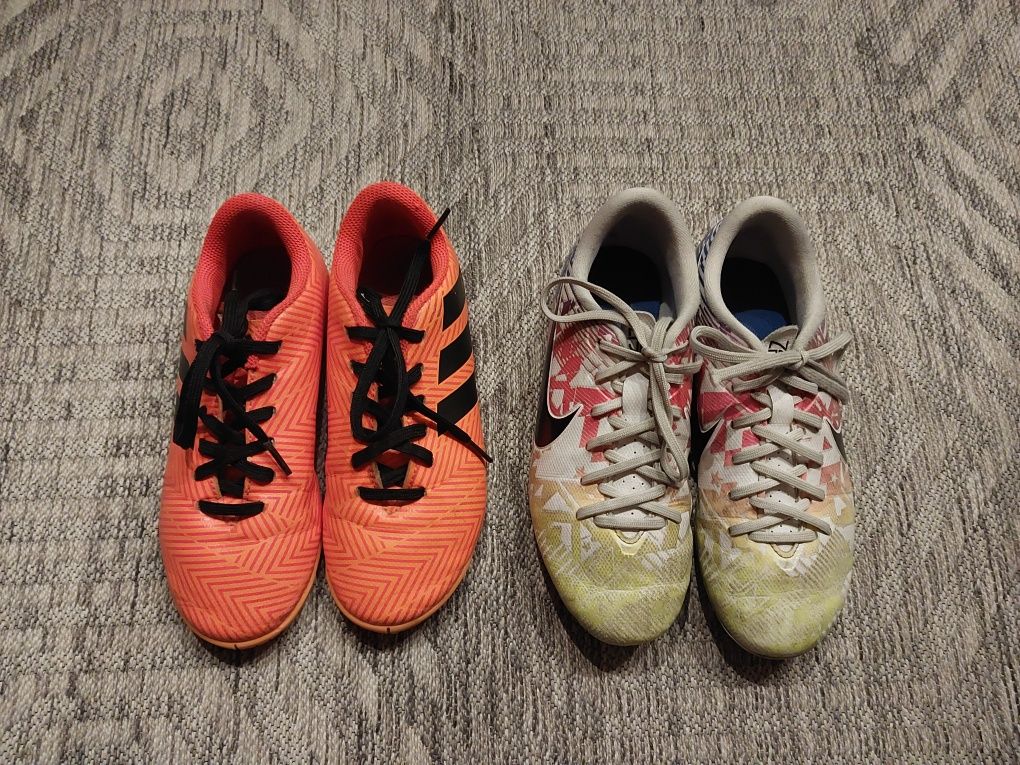 Korki nike alegria i halówki adidas nemezis rozm 33 zestaw