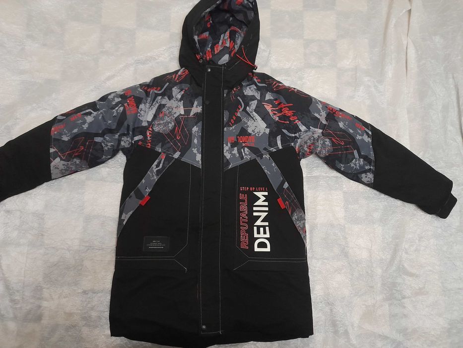 Куртка зимова підліткова на хлопця, зріст 160-175 см, тепла