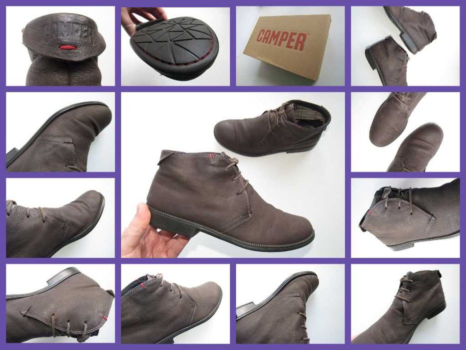 Ботинки, полуботинки ваксованные Camper Mil Neuman разм. 42 (27см)