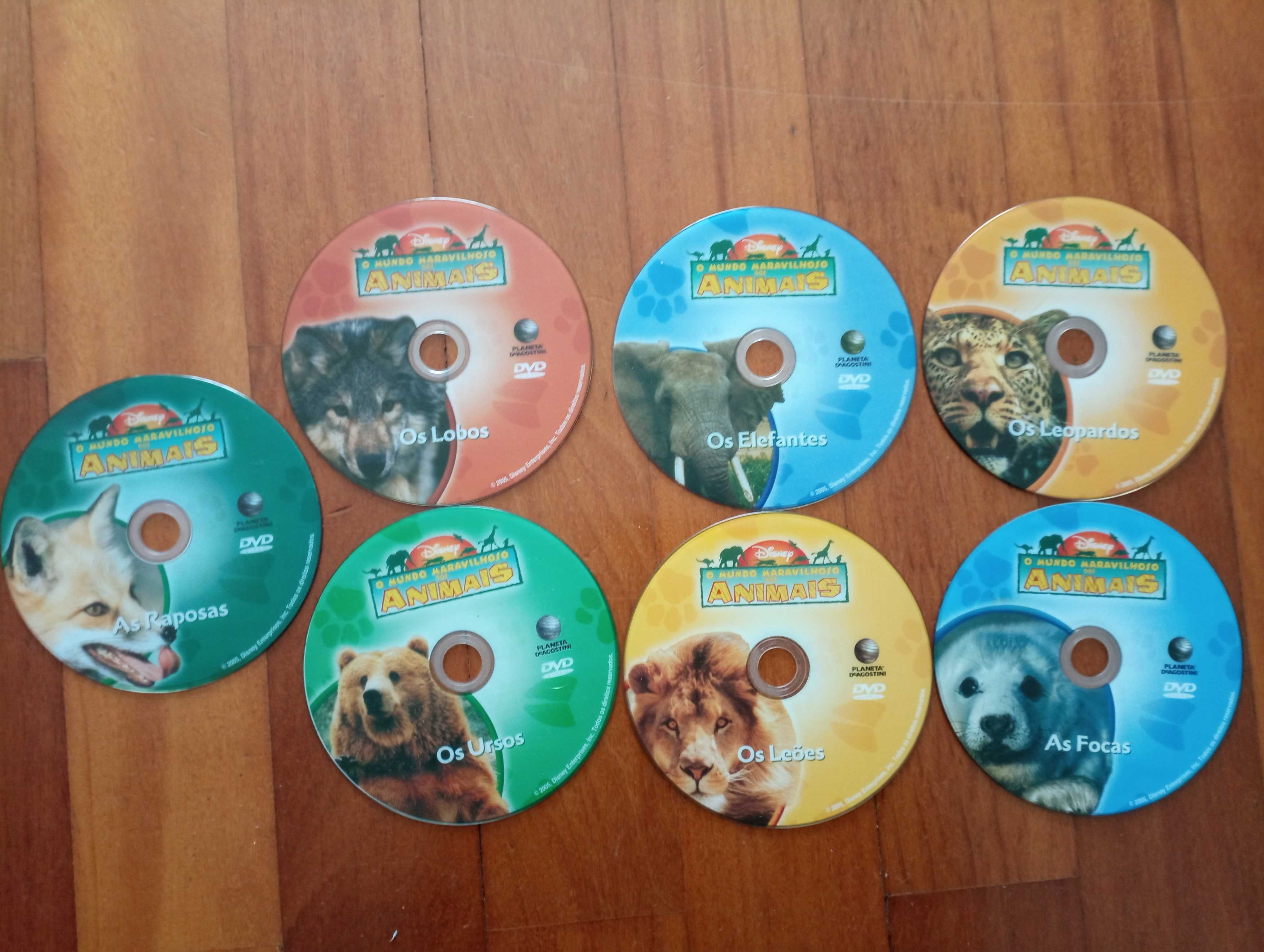Coleção de DVD's da Disney "O mundo maravilhoso dos animais"