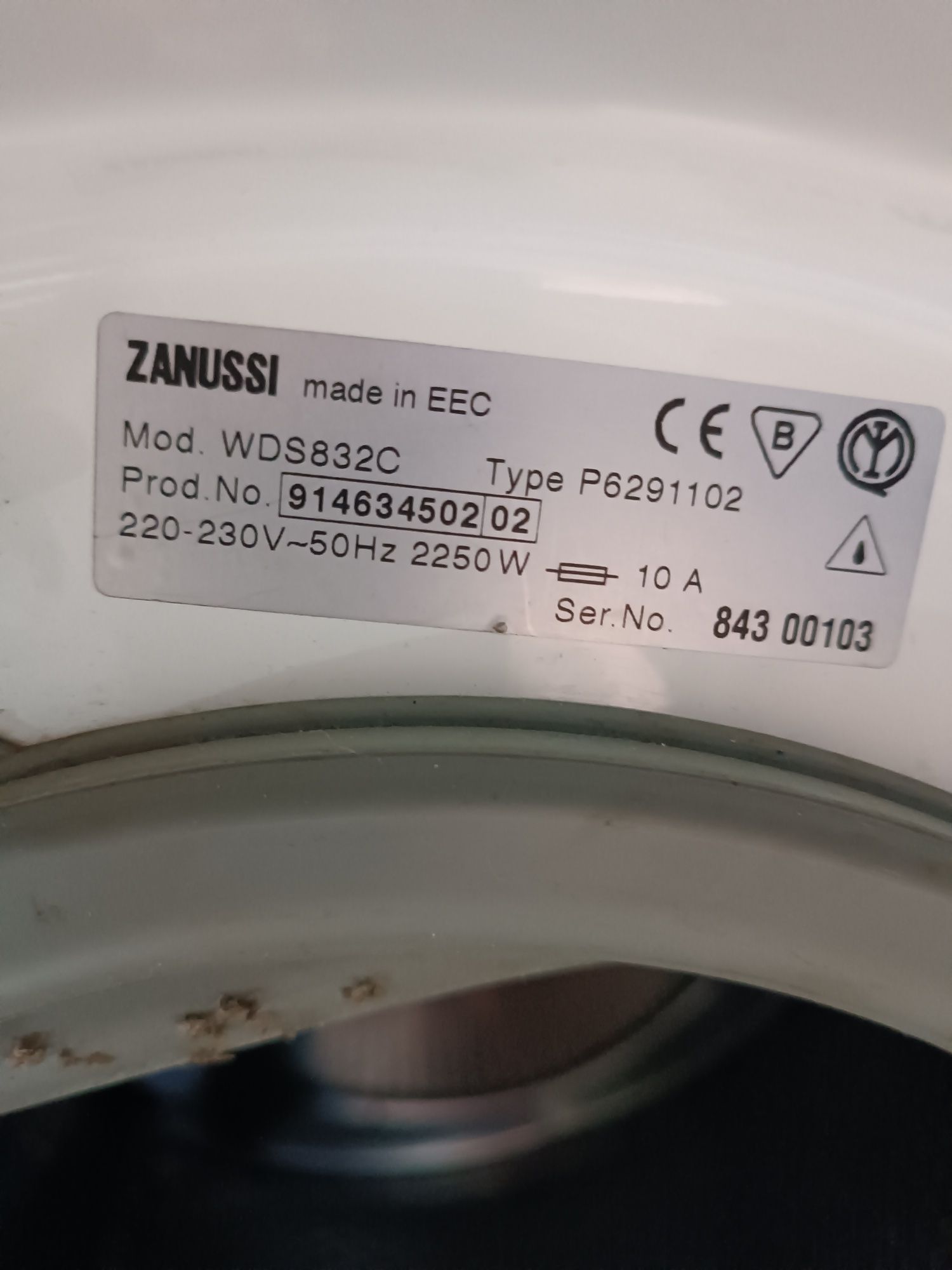 Стиральная машинка Zanussi WDS 832 C