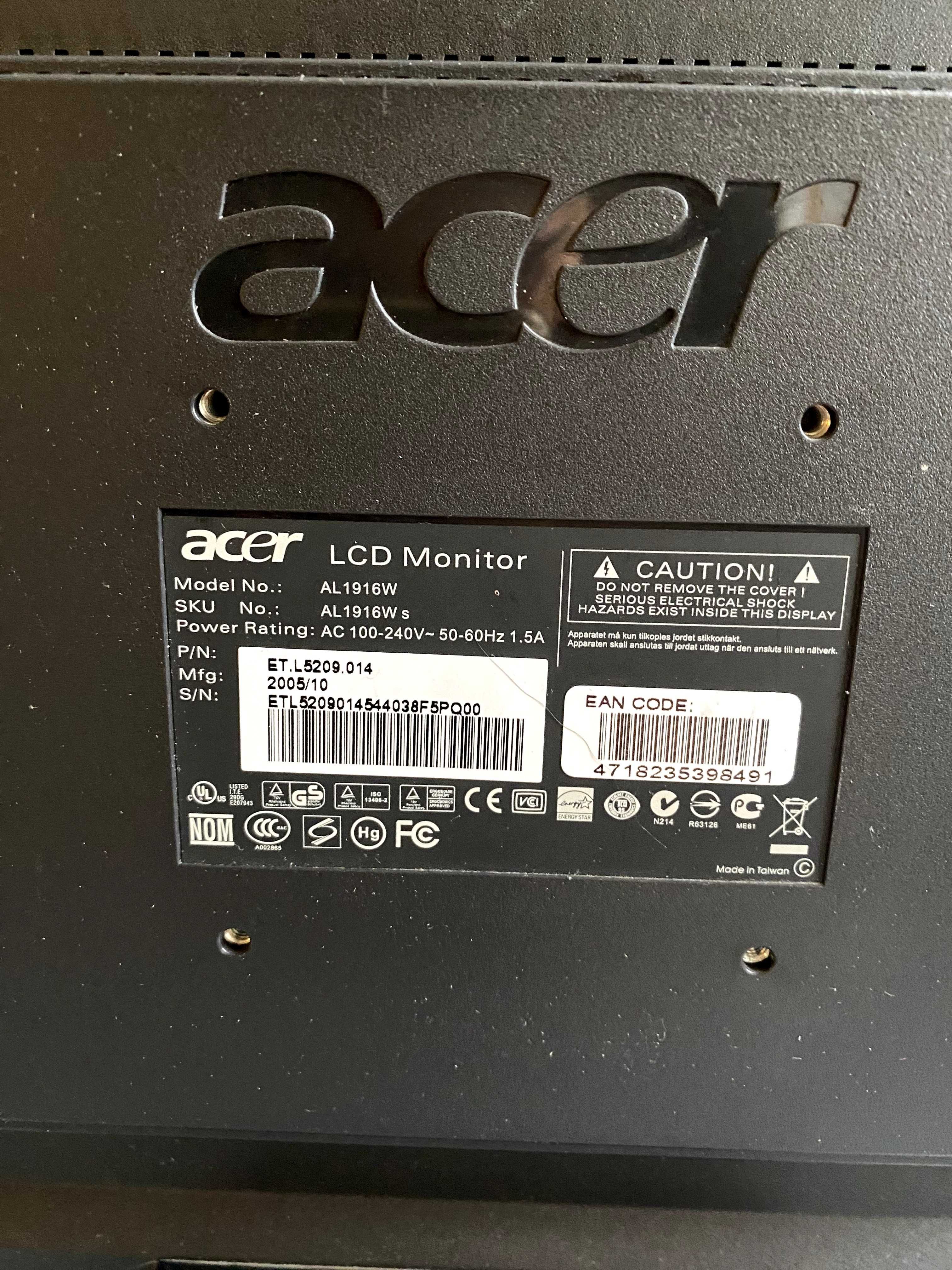 Монітор Acer AL1916W