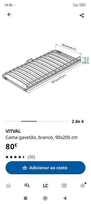 Cama com gavetão