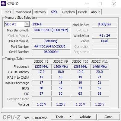 Zorq Ddr4 8Gb 3200MHz, Samsung (16), dual rank, 1.2B