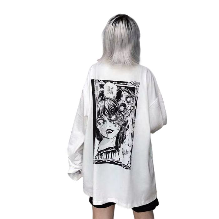 Oversize’owa koszulka anime manga HORROR Harajuku Hikigawa - XL