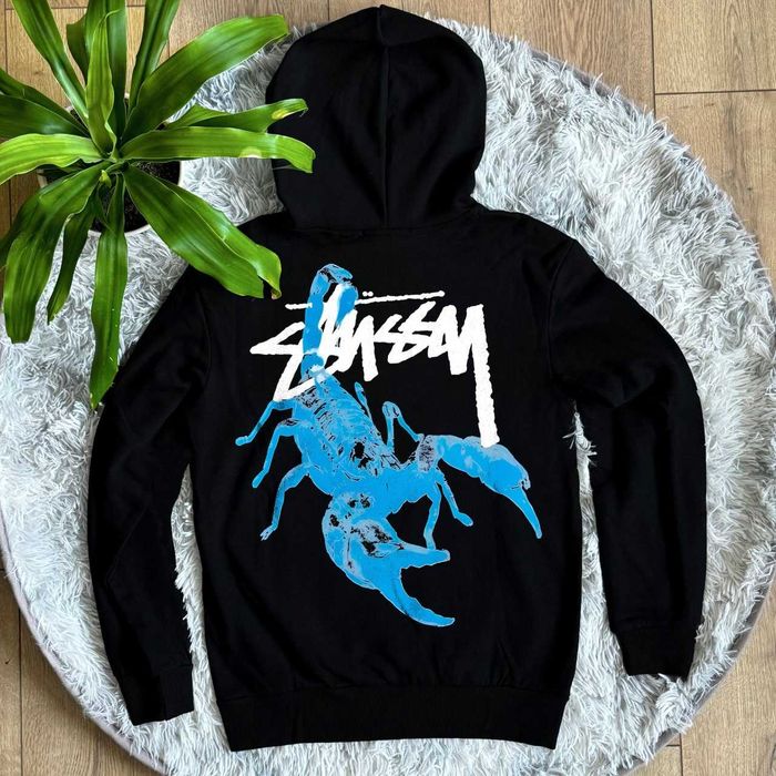 Мужская кофта Stussy Fuzzy Dice » Зип Худи черная Стусси » XS S M L XL