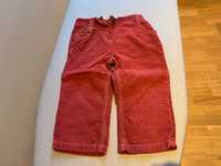 Spodnie sztruksowe dla dziewczynki 9-12 mcy