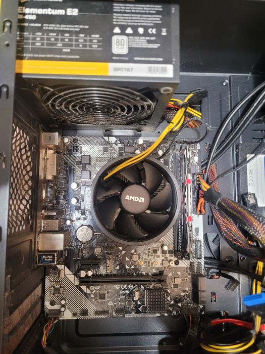 Asrock b450,  ryzen 3600, 16gb Ram, zasilacz