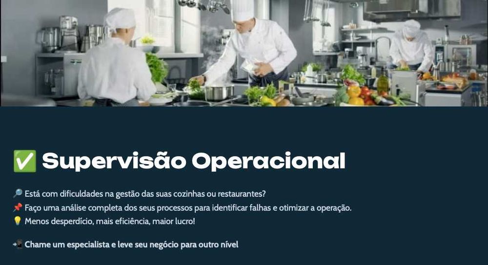 CONSULTORIA EM RESTAURAÇÃO E HOTELARIA. EVENTOS PONTUAIS.