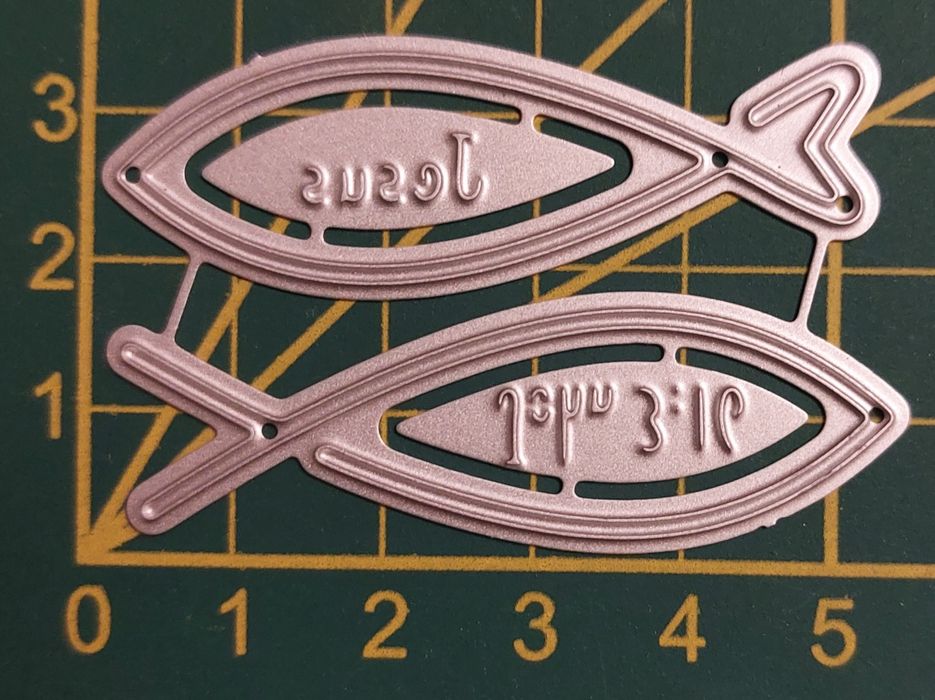 1883. Wykrojnik ryba scrapbooking