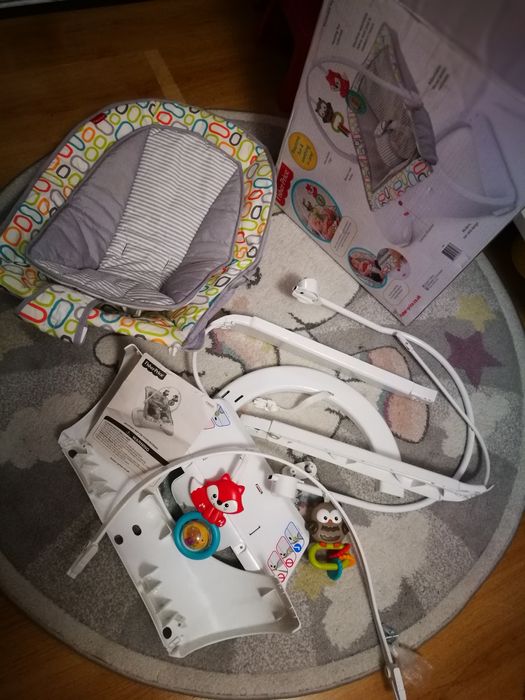 Fisher Price Leżaczek Deluxe Comfort Curve Sówka i Lisek