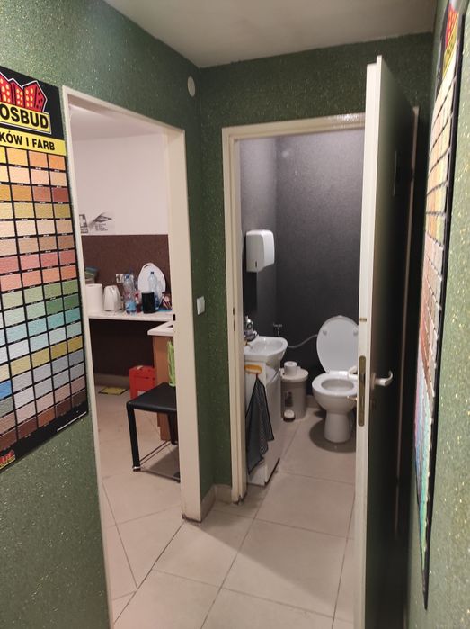 Działka utwardzona, ogrodzona, sklep, magazyn, garaż