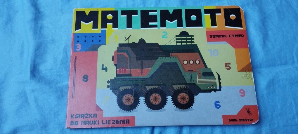 Matemoto książeczka dla dzieci liczenie twarda boardbook