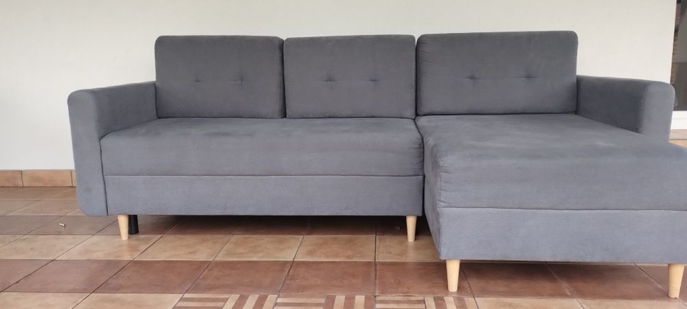 Narożnik szary rozkładany BRW