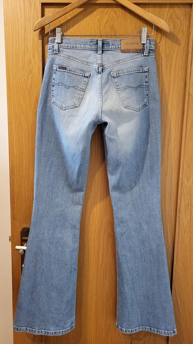 Calças de ganga Salsa flare azul claro