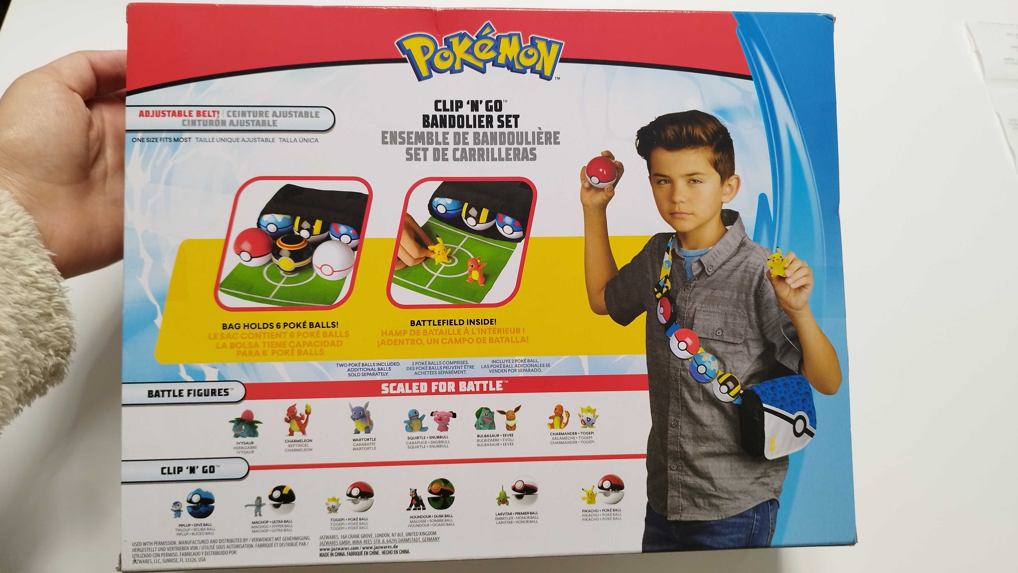 Cinto pokébolas Pokémon NOVO