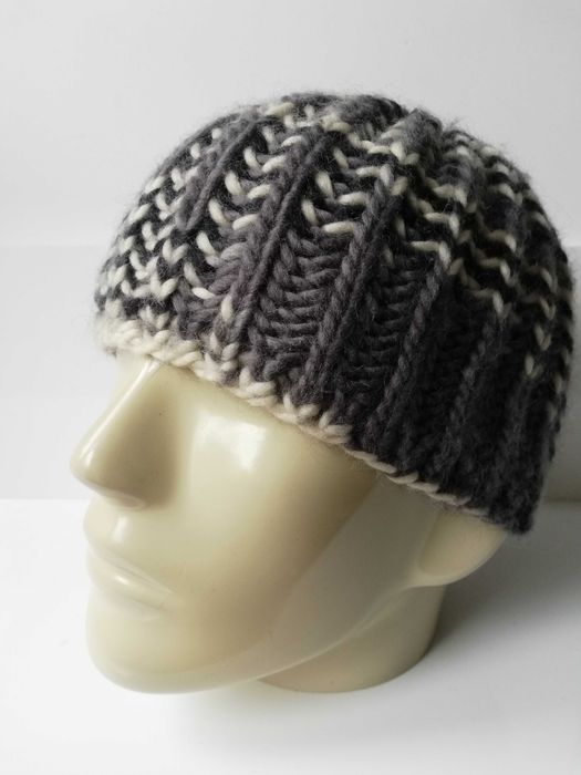 czapka męska hand made