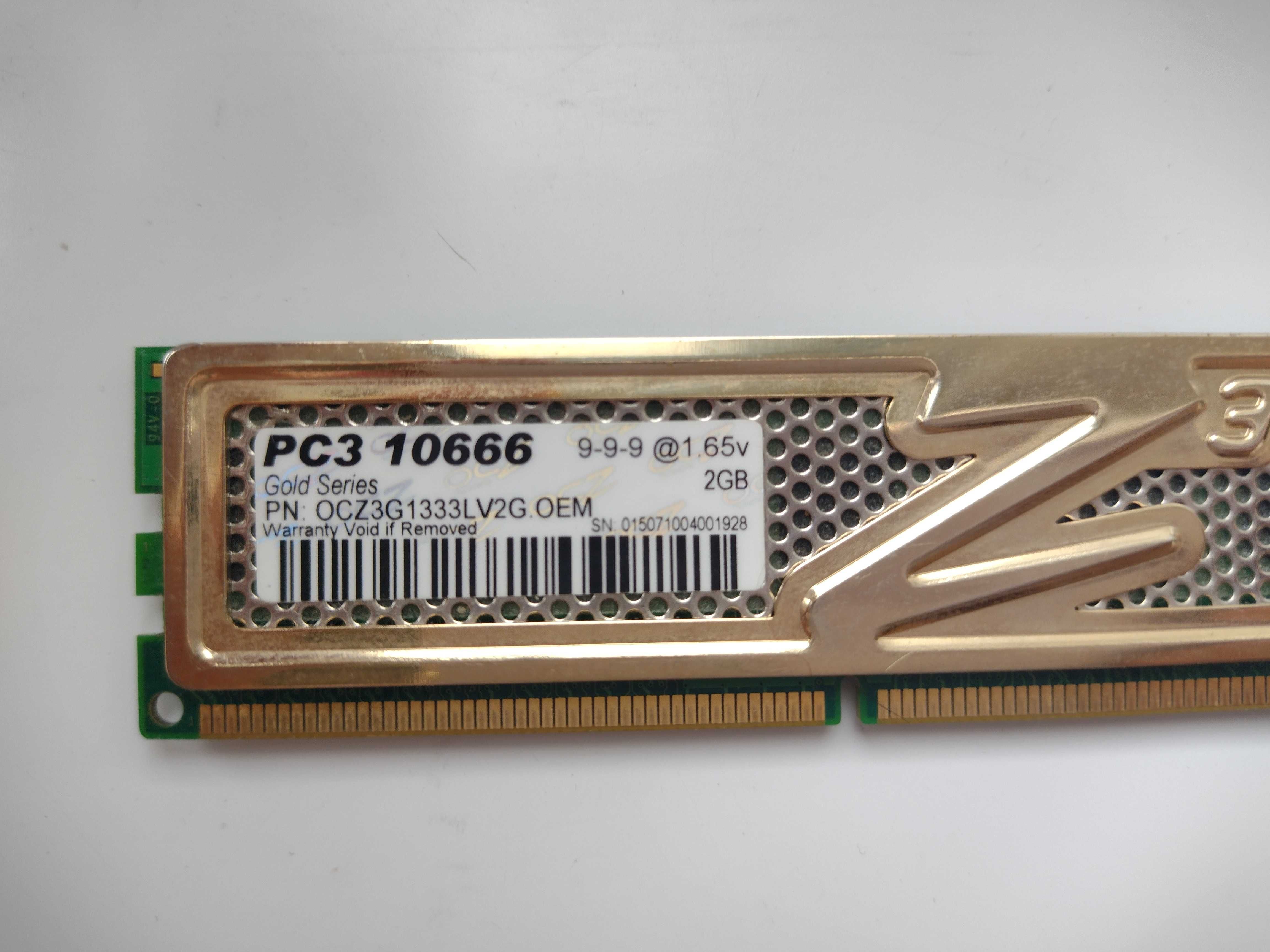 Игровая оперативная память OCZ DDR3 PC3-10666 1333MHz Gold Series