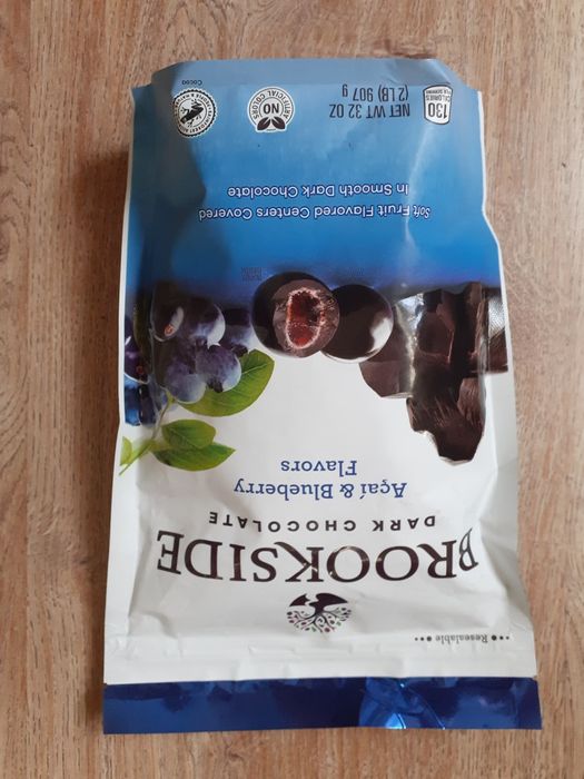 Brookside Dark Chocolate z USA,  907g
Jagody acai i borówki