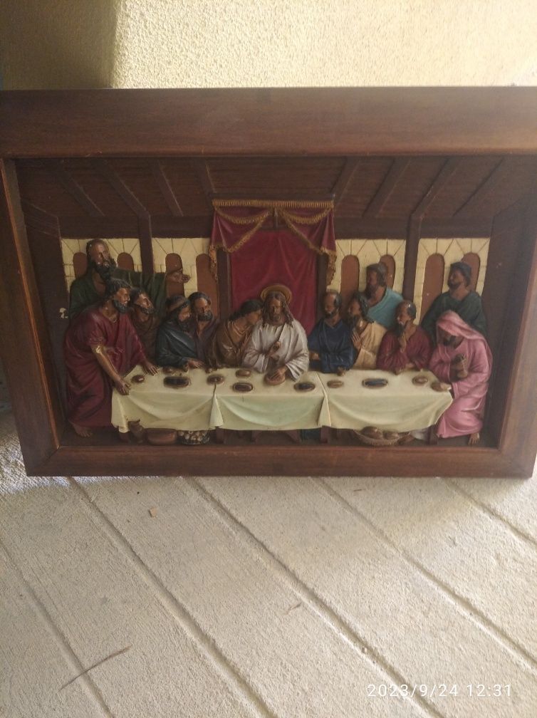 Quadro última ceia de Cristo