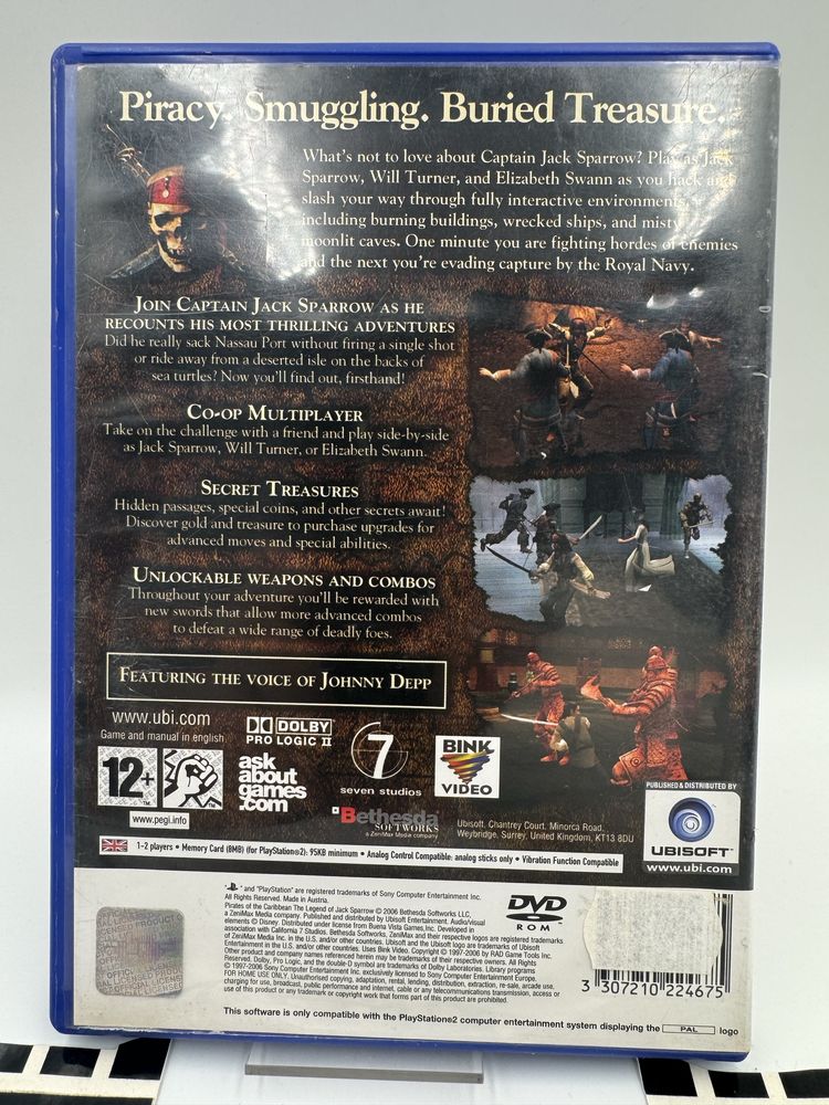 Piraci z Karaibow the Legend of Jack Sparrow Ps2 Gwarancja