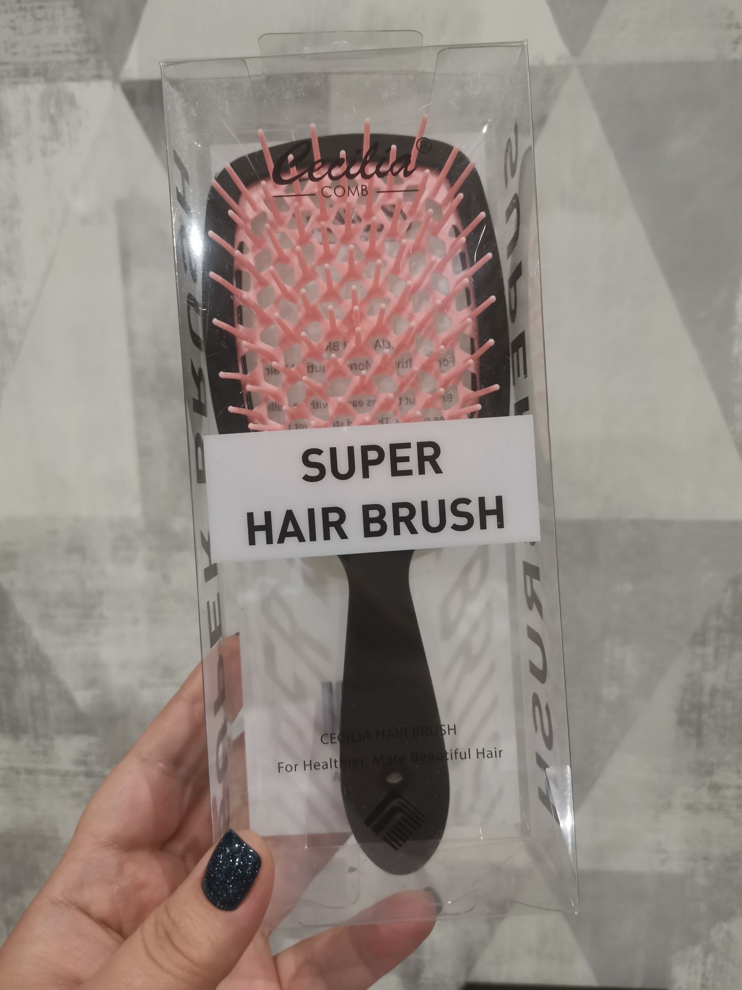 Гребінець для волосся Super Hair Brush Cecilia матовий