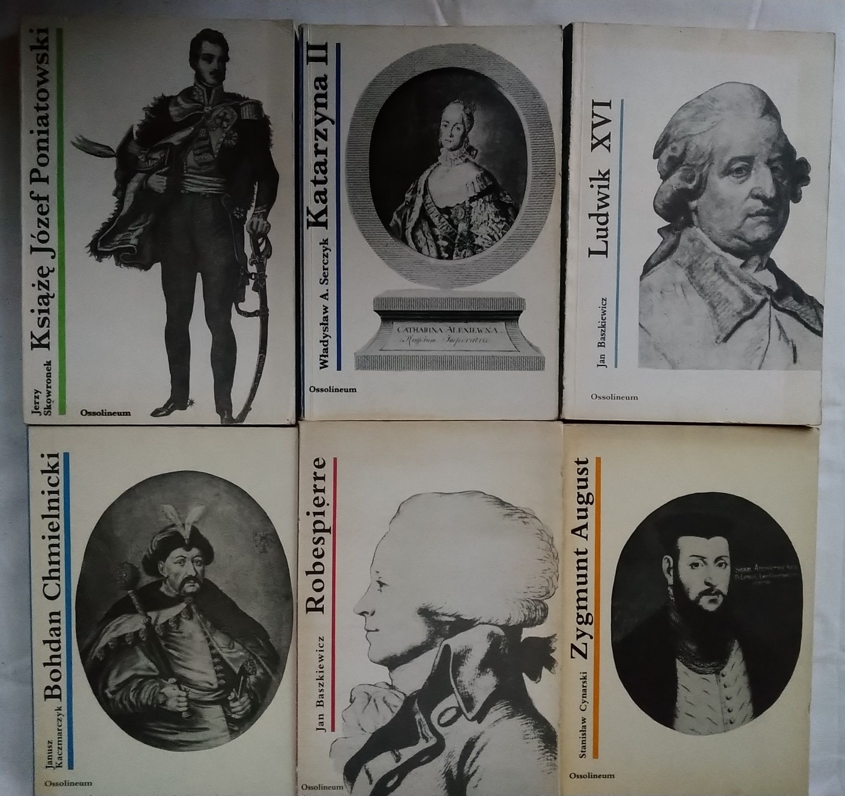 Postaci historyczne. Ossolineum. 6 książek